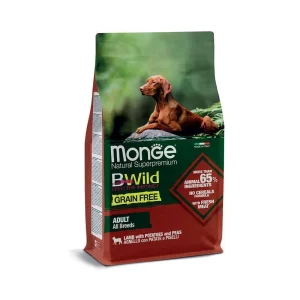 Monge cane BWild adult all breeds agnello patate e piselli