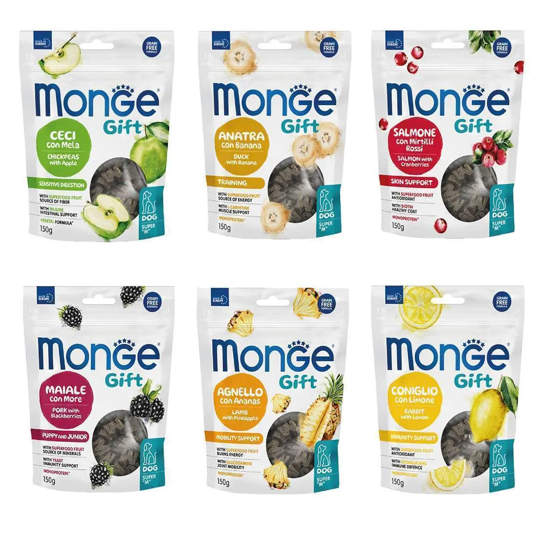 Monge gift snack cane super M – 150 gr