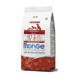 Monge cane superpremium adult all breeds agnello riso e patate