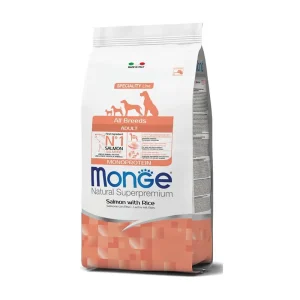 Monge cane superpremium adult all breeds salmone e riso