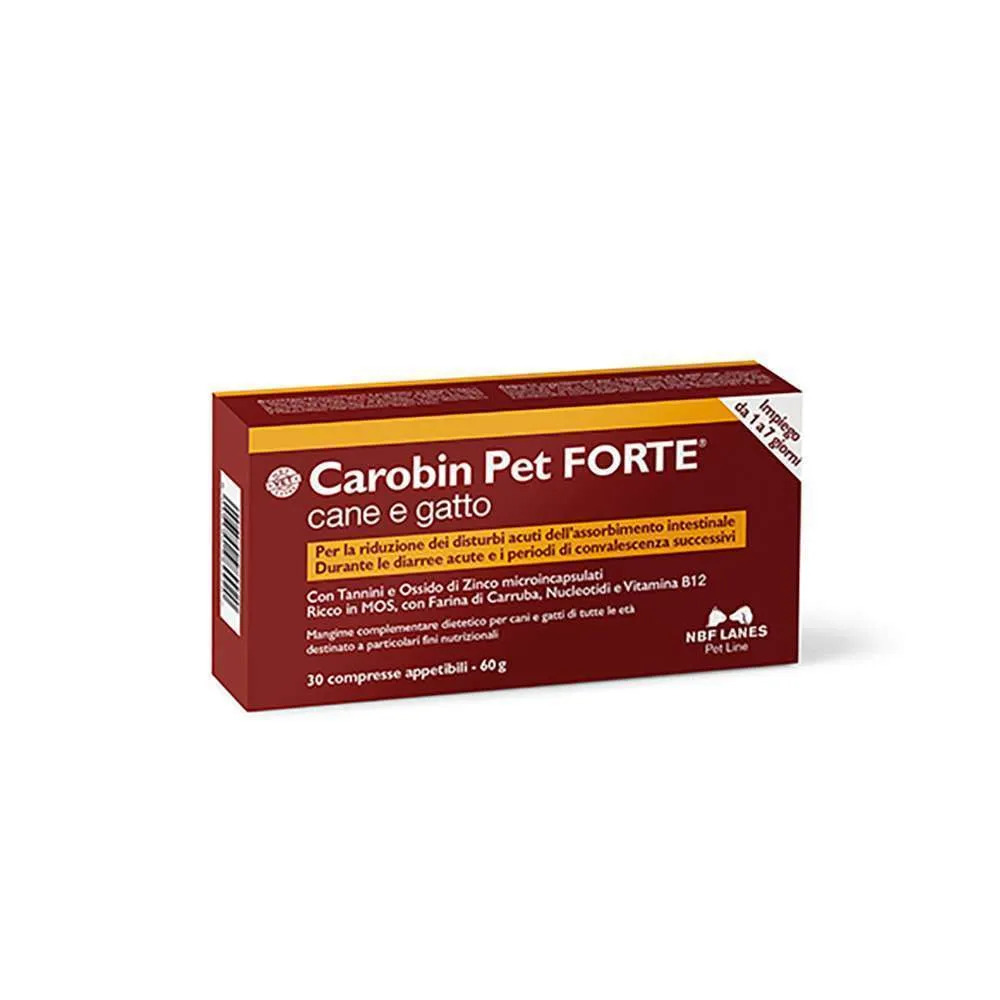 Carobin pet forte cane – 30 compresse