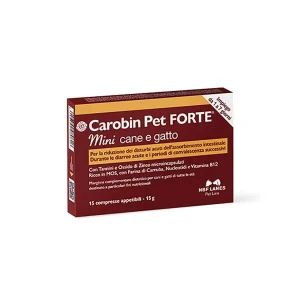 Carobin pet forte mini cane e gatto – 15 compresse