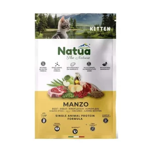 Natua gatto dry kitten manzo