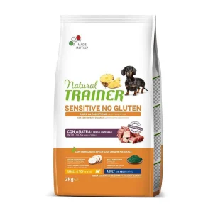 Natural Trainer cane sensitive adult small & toy con anatra