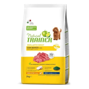 Natural Trainer cane adult small & toy con manzo