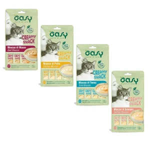Oasy snack gatto Creamy snack 4×15 gr