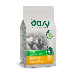 Oasy dog monoprotein adult medium/large maiale