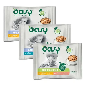 Oasy Wet gatto bocconcini in salsa multipack – 4 buste da 85 grammi