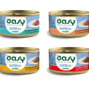 Oasy Caprice gatto dadini in salsa – lattina 85 gr