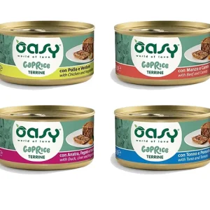 Oasy Caprice gatto adult terrine – lattina 85 gr