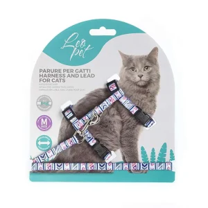 Leopet pettorina per gatti con stampa maya mis. M