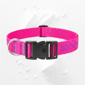 Collare in tessuto con ricamo