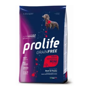 Prolife cane grain free sensitive adult mini manzo e patate