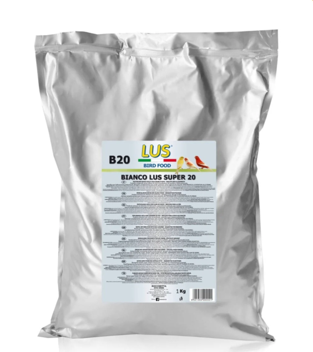 LUS B20 Pastoncino all'Uovo - Bianco Lus Super 20 - 20% Proteine - 500 Grammi - immagine 3