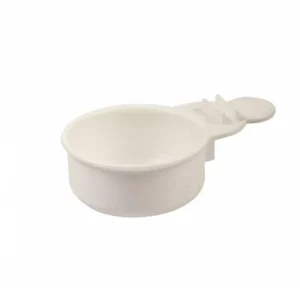 Mangiatoia per uova con impugnatura bianca