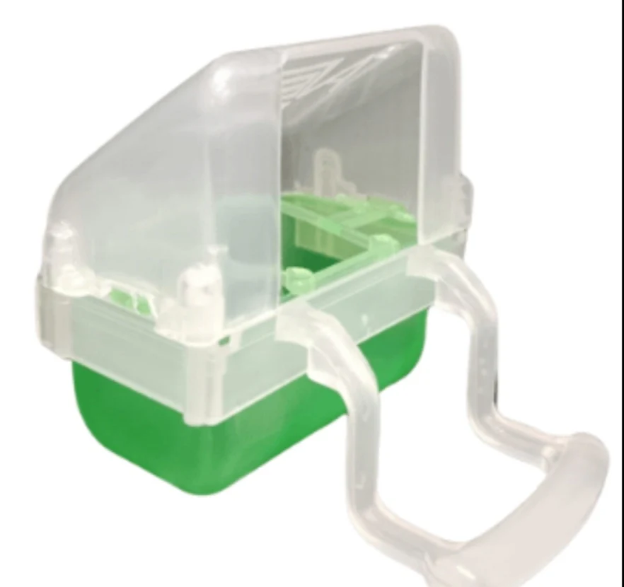 Mangiatoia "Lucia" VERDE con vassoio estraibile - Moldes Ave - immagine 9