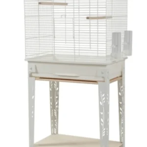 Zolux Gabbia per Uccelli / Gabbia per Patio con Bianco Standard - 53x33x144cm