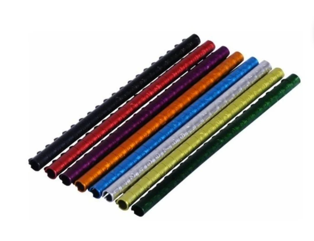 20 anelli di compressione aperti in alluminio Colore: rosso - immagine 3