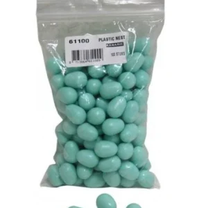 100 uova di canarino di plastica