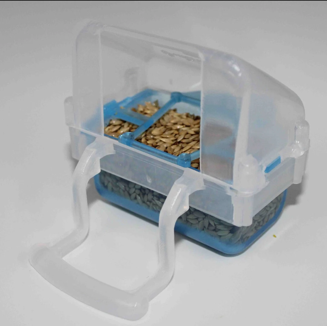 Mangiatoia "Lucia" BLU con vassoio estraibile - Moldes Ave - immagine 4