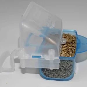 Mangiatoia "Lucia" BLU con vassoio estraibile - Moldes Ave