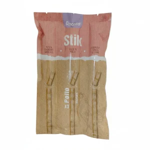 Gustoso snack per gatti "Stik" ad alto contenuto di carne, 6g, Tonno o Pollo, Record