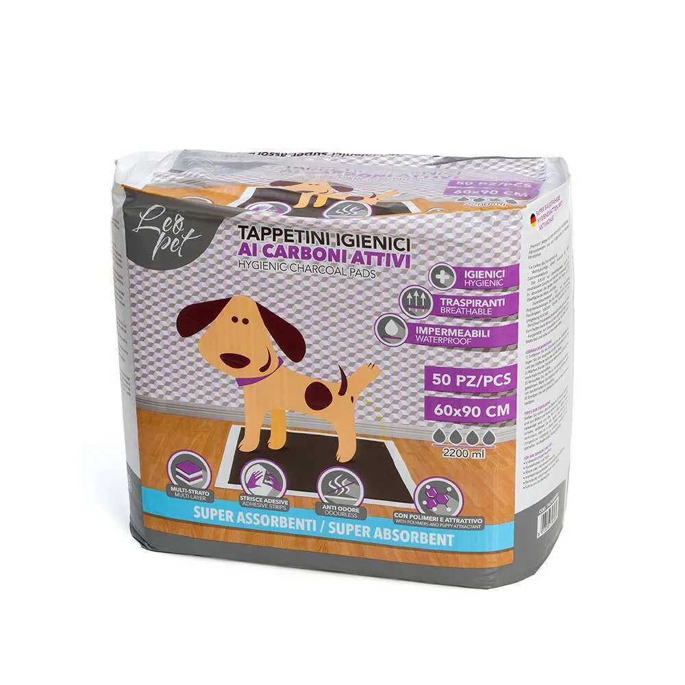 Leopet tappetini igienici assorbenti con carboni attivi 60×90 – 200 pz - immagine 3
