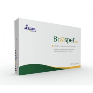 Aurora Biofarma Brospet Mini – 20 Compresse – Favorisce il drenaggio dei liquidi interstiziali
