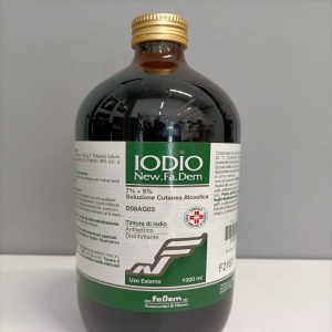 New.Fa.Dem – Iodio  – una soluzione cutanea alcoolica per la disinfezione della cute integra per animali da reddito