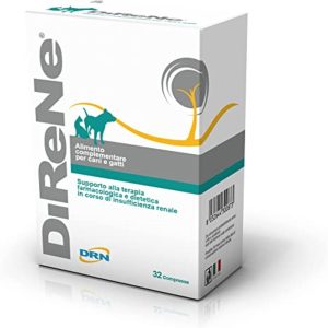DRN- Direne – 32 compresse – Integratore per insufficienza renale di cani e gatti