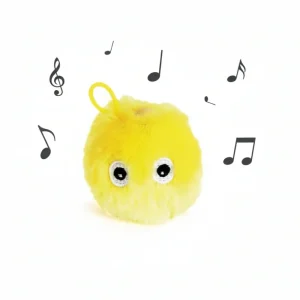Pallina sonora in peluche, gioco per gatti interattivo e coinvolgente
