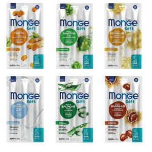 Monge gift snack cane funzionale soft stick – 3 pz