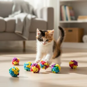Palline per gatto curly ball