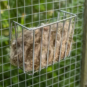 Mangiatoia in metallo rettangolare 9x6x3cm