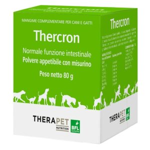 Therapet – Thercron polvere – 80g – Favorisce la normale funzione intestinale nei cani e nei gatti